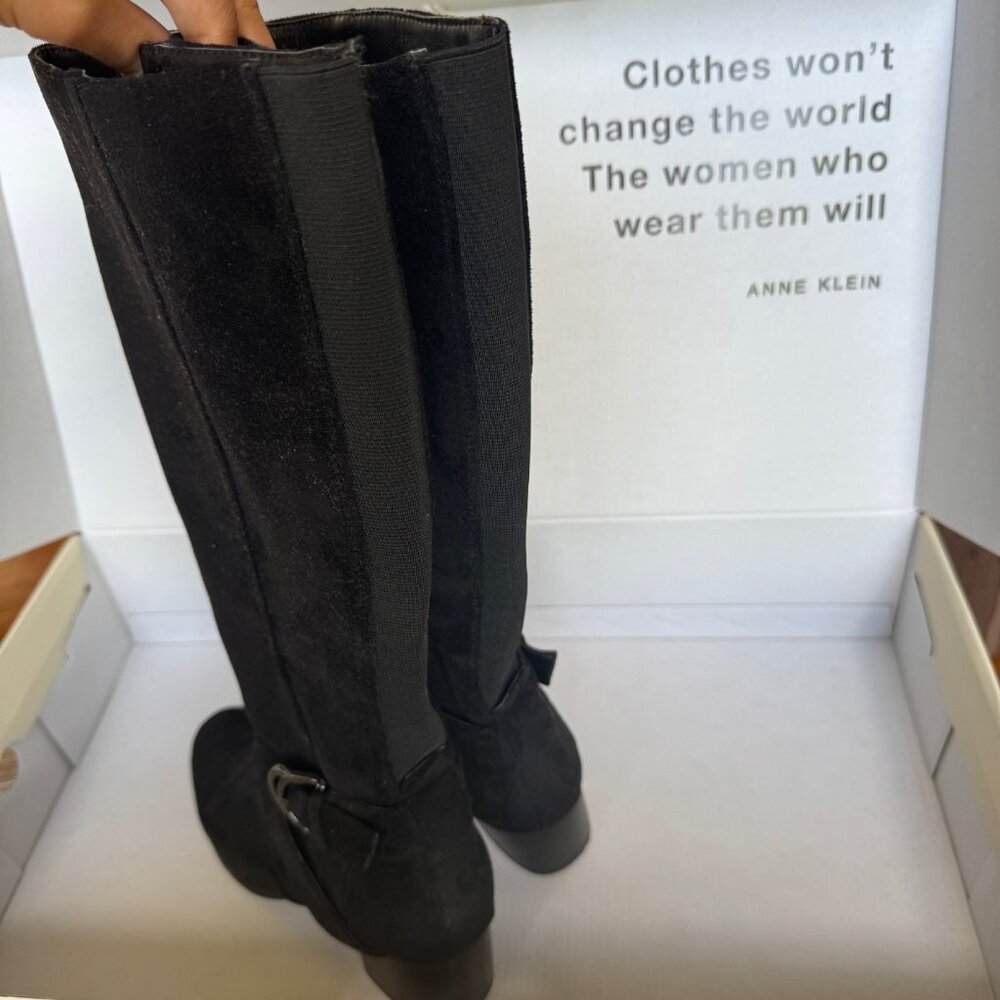 NEW Maia Maelie Boot Tall Black Anne Klein - Picture 5 of 8